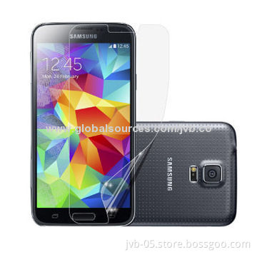 Crystal Clear Screen Protectors for Samsung Galaxy S5, Anti-scratch, 3H Hardness